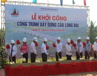 IDICO-CONAC tham dự lễ khởi công công trình xây dựng cầu Long Đại tại Quận 9, thành phố Hồ Chí Minh