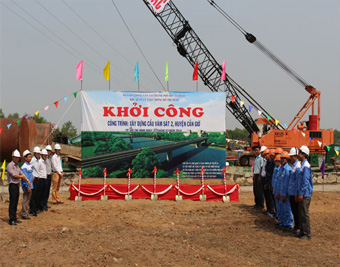 IDICO-CONAC tham dự Lễ khởi công công trình xây dựng cầu Vàm Sát 2 tại Cần Giờ, thành phố Hồ Chí Minh