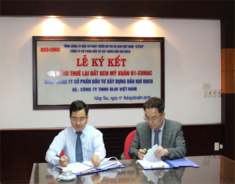 IDICO-CONAC ký kết hợp đồng thuê đất với Công ty TNHH DLHI Việt Nam