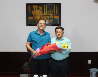 Đồng chí Trần Văn Chiều - Giám đốc Ban quản lý Phát triển Khu đô thị mới tỉnh Hà Nam thăm và làm việc tại IDICO-CONAC