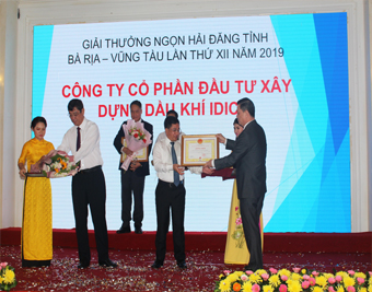 IDICO-CONAC nhận giải thưởng “Ngọn Hải Đăng” năm 2019 do Ủy ban Nhân dân tỉnh Bà Rịa Vũng tàu tổ chức