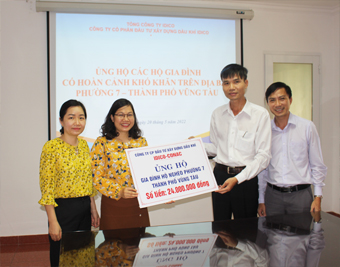IDICO-CONAC trao quà cho hộ nghèo trên địa bàn phường 7 - thành phố Vũng Tàu.