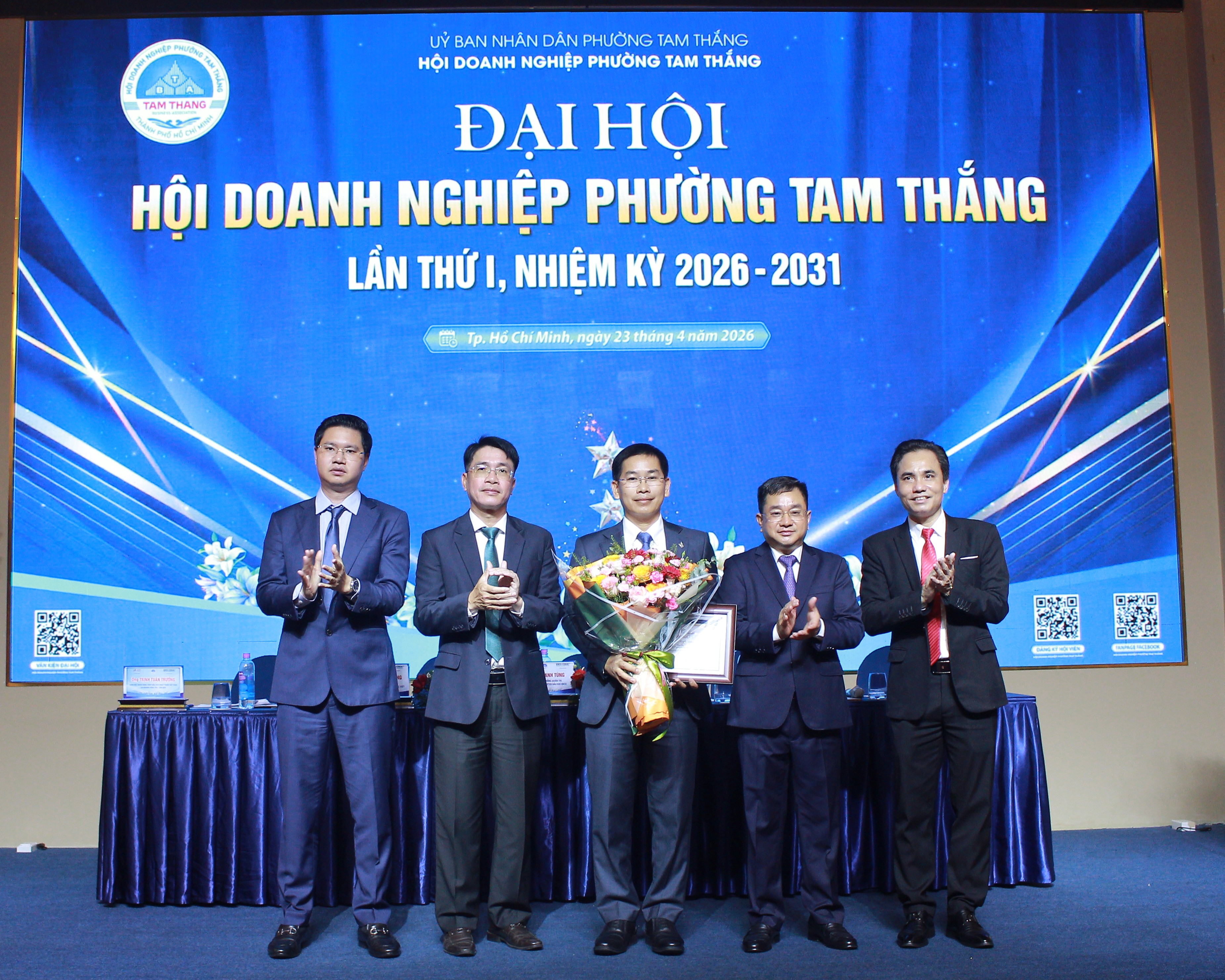 Doanh nhân Lê Thanh Tùng giữ chức Chủ tịch Hội doanh nghiệp Phường Tam Thắng, nhiệm kỳ 2026 – 2031