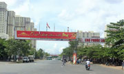 Công trình xây dựng đường 15B (Đoạn từ đường Phạm Hữu Lầu đến đường Hoàng Quốc Việt nối dài).